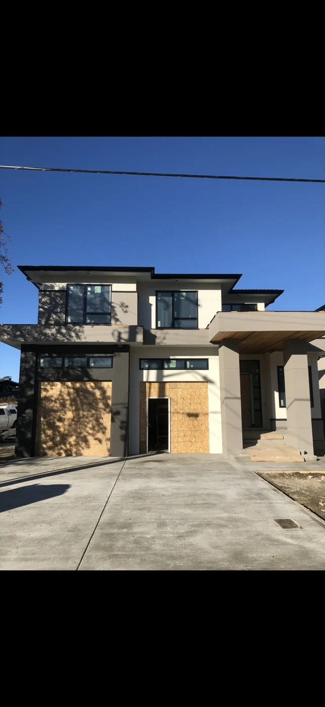 Traditional stucco exterior